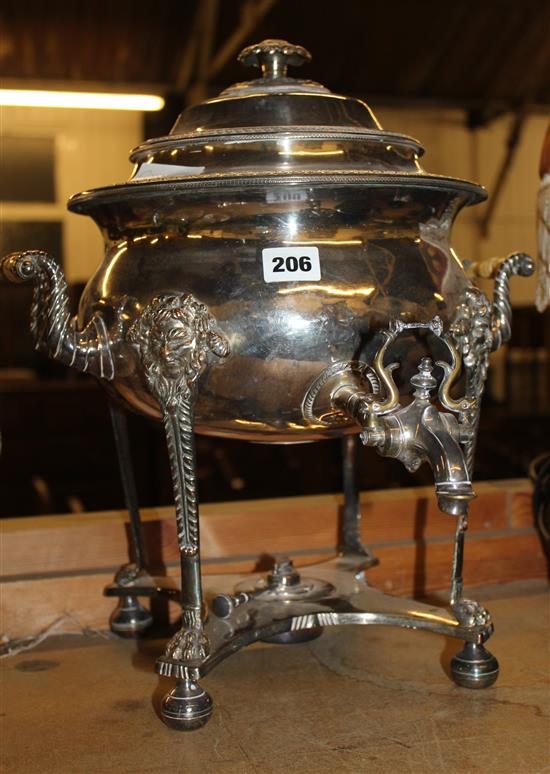 Sheffield Plate 19th Century & silver samovar